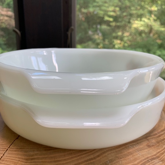 Anchor Hocking Fire King 437 1.5 Qt & 429 Casseroles w Lid Natures Bounty Fruit - Picture 7 of 10